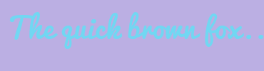 Image with Font Color 71D7F2 and Background Color BBAFE3